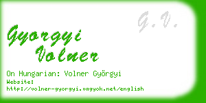 gyorgyi volner business card